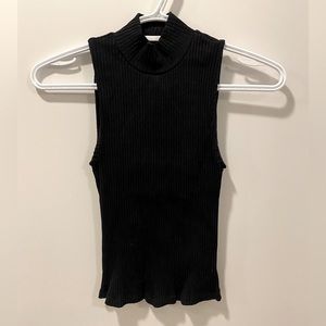 Wilfred Mockneck Ribbed Top